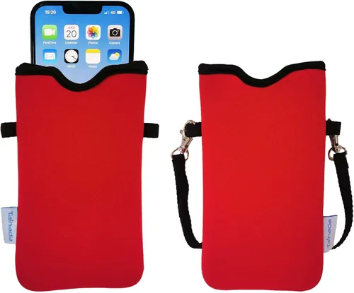 Vista 91 de Tainada Funda Estuche Bolsa de Neopreno para Teléfono para Hombres y Mujeres con Correa Cruzada/Cordón para el Cuello para iPhone 17/16/15 Pro Max