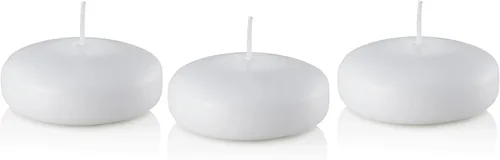 Vista 12 de D'light Online Paquete de velas flotantes pequeñas de 2 pulgadas para eventos, centros de mesa, bodas, spa, decoración del hogar, ocasiones Blanco