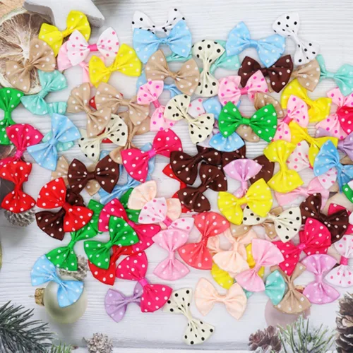 Vista 6 de 100 cintas de grogrén para manualidades, pinzas para el cabello para niños, accesorios para el cabello (multicolor, 1.97 pulgadas)