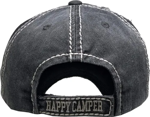 Vista 6 de Funky Junque - Gorra de béisbol para mujer, estilo vintage, con parche bordado, aspecto gastado, sin estructura