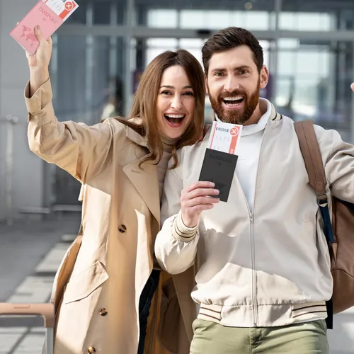 Vista 7 de Nogeqi Funda para pasaporte para mujeres y hombres, con bloqueo Rfid con tarjetero para tarjetas de crédito, billete aéreo, 3