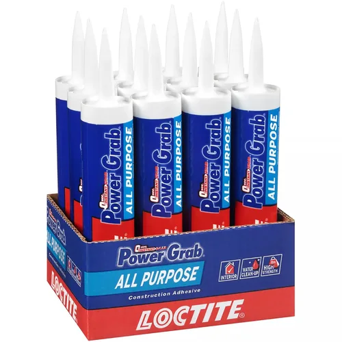 Vista 10 de Loctite Power Grab Express - Adhesivo de construcción multiusos, blanco, cubo de 1 galón, 1 paquete, pegamento de construcción versátil