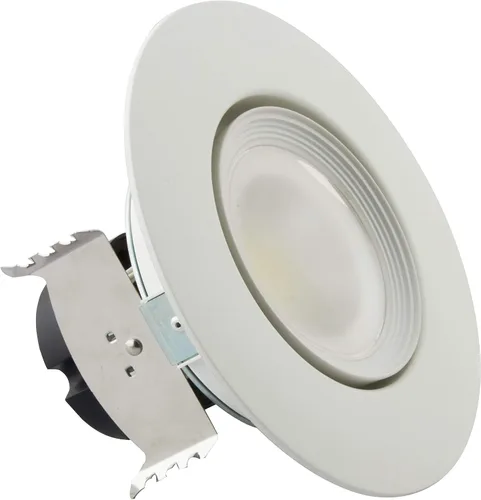 Vista 3 de Satco S11822-7.5 W LED LED Retrofit Downlight direccional; cardán; 4 pulgadas - Temperatura de color ajustable - (8 Downlights)