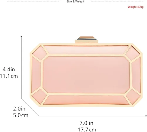 Vista 2 de Fawziya Crystal Clutch Bolsas de noche satén monedero para fiesta noche