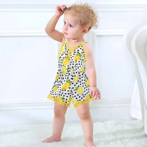 Vista 22 de UNICOMIDEA 6M-3T Traje sin espalda para bebé niña traje mameluco con diadema