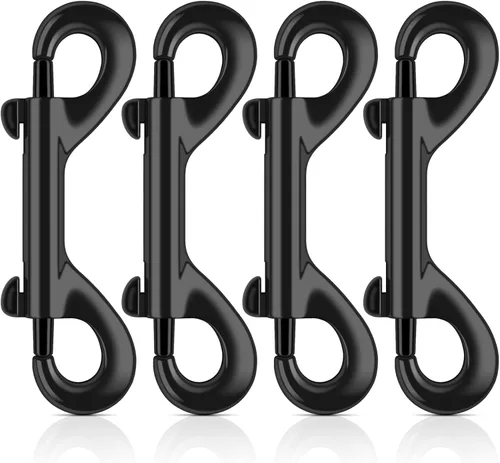 Vista 8 de ERKOON Ganchos de doble extremo de 3.5 pulgadas, capacidad de carga de 110 libras, clips de aleación de zinc de doble cara, resistentes para correas