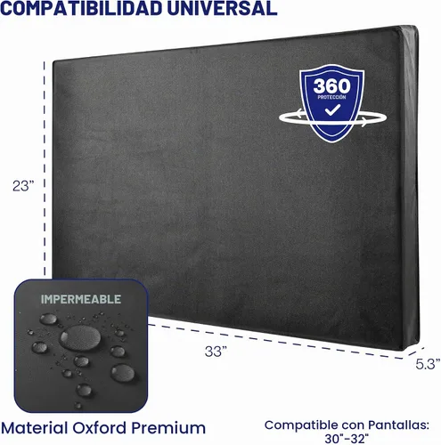 Vista 2 de VIVO Cubierta de TV de pantalla plana para pantallas de 30 a 32 pulgadas