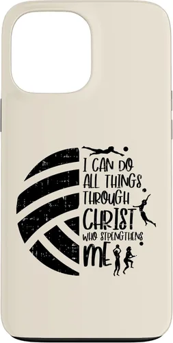 Vista 24 de I Can Do Things Through Christ Volleyball Christian Gift Case for iPhone 17