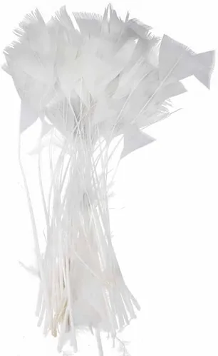 Vista 14 de 200 plumas de pavo natural de 5.1 a 5.9 pulgadas para tocados, sombreros, tocados, proyectos de manualidades, decoración de boda (014)