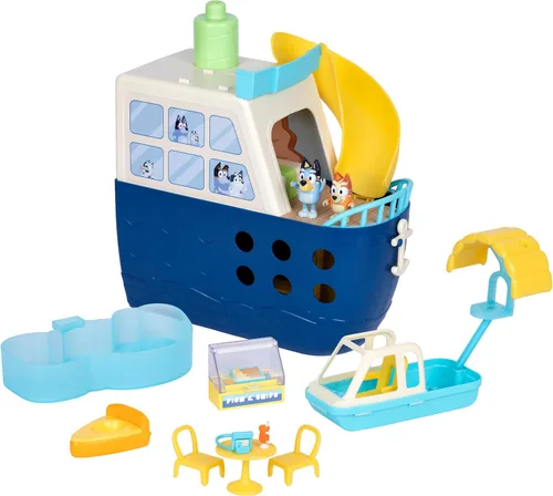 Vista 8 de BLUEY Cruise Ship Playset with Slide, 15+ Accessories, 2 Figures