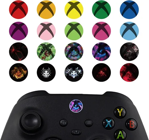 Vista 8 de PlayVital Custom Home Button Power Switch Stickers Skin Cover for Xbox Series X & S, for Xbox One & Xbox One XS Console & Controller, for Xbox One