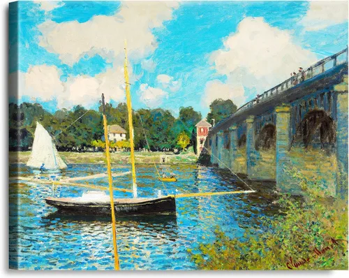 Vista 143 de A&T ARTWORK Antibes Seen from The Salis Gardens de Claude Monet Las Obras de Arte Clásico Mundial Reproducciones, Impresiones de Arte en Lienzo