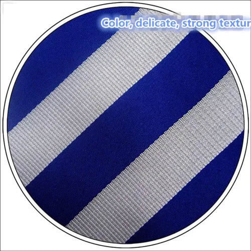 Vista 53 de Secdtie Corbata clásica de seda tejida jacquard a rayas para hombre