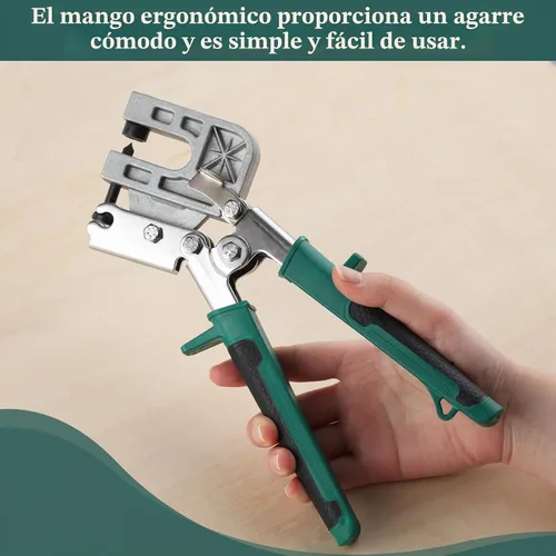Vista 6 de Engarzadora de metal de 10 pulgadas con bloqueo de perforación, alicates para paneles de yeso, herramienta de mano para la mayoría de proyectos