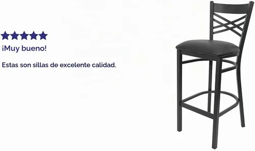 Vista 4 de Flash Furniture Hercules Metal Restaurant - Taburete de bar, color negro Asiento de vinilo negro/marco de metal negro