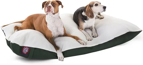 Vista 12 de Majestic Pet Cama rectangular para perros tamaño mediano, lavable, funda extraíble, cama para mascotas, cama para jaula para perros, cama de gran
