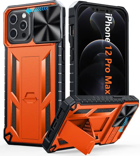 Vista 36 de FNTCASE for iPhone 11-Pro Phone Case: Military Grade Drop Proof Mobile Cover with Kickstand & Slide Rugged Shockproof Bumper Heavy Duty Protector