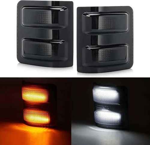Vista 2 de Xinctai Juego de luces LED para espejo lateral Switchback, señal de giro para Ford F150 2013-2014, Ford F250 F350 F450 F550 Super Duty 2008-2016