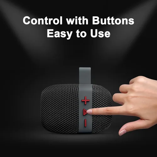 Vista 5 de Fisher Altavoces Bluetooth portátiles, altavoces con clip Bluetooth inalámbricos, altavoz impermeable IPX5, altavoz Bluetooth de potencia máxima