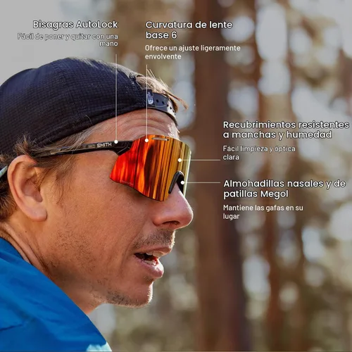 Vista 5 de SMITH Gafas de sol Vert Performance Negro