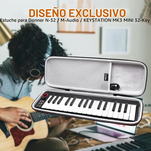 Vista 8 de LTGEM - Funda para controlador de teclado MIDI M-AUDIO Keystation Mini 32