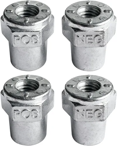 Vista 11 de Ampper 3/8"-16 rosca hembra de terminal de batería de latón adaptador de poste de terminal de batería postes de carga para extensión de perno