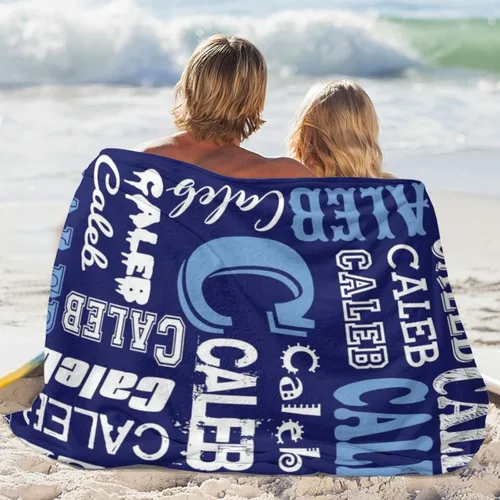 Vista 6 de Mantas personalizadas para bebés, niñas y niños, mantas personalizadas con nombre para niños, mantas personalizadas con nombre de regalo
