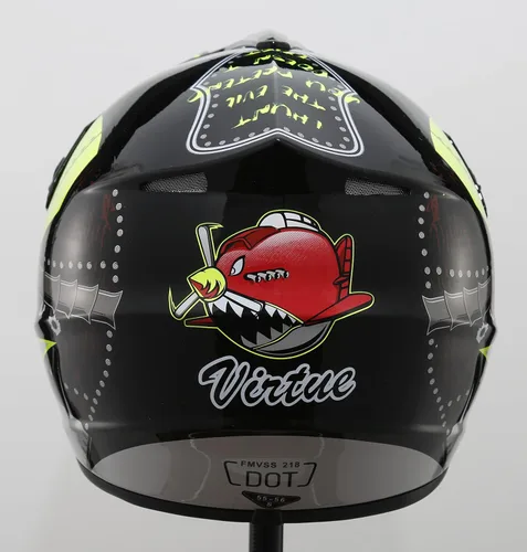 Vista 3 de Casco de motocross todoterreno, casco para moto de calle, casco para motocicleta, ATV, BMX, MX, con guantes, gafas y máscara para unisex, jóvenes