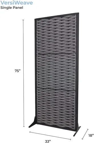 Vista 2 de VERSARE VersiWeave - Divisor de habitación de 360 grados, 1 panel de pared