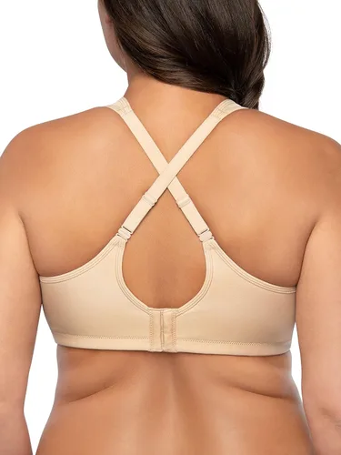 Vista 4 de Vanity Fair Women's Wireless Medium Impact Plus Size Padded Sports Bra (36C-44DDD)