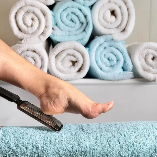 Vista 9 de Podología de mandíbulas lima de pies grande y removedor de callos para pies - Negro plateado Professional Stainless Steel Pedicure Foot Rasp for