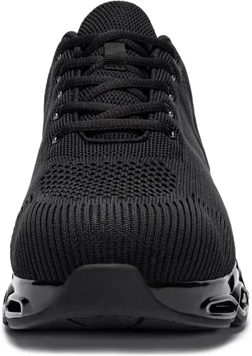 Vista 3 de DYKHMILY Steel Toe Sneakers for Women Wide Slip Resistant Tennis Shoes Comfortable Lightweight Breathable Safety Work Shoes
