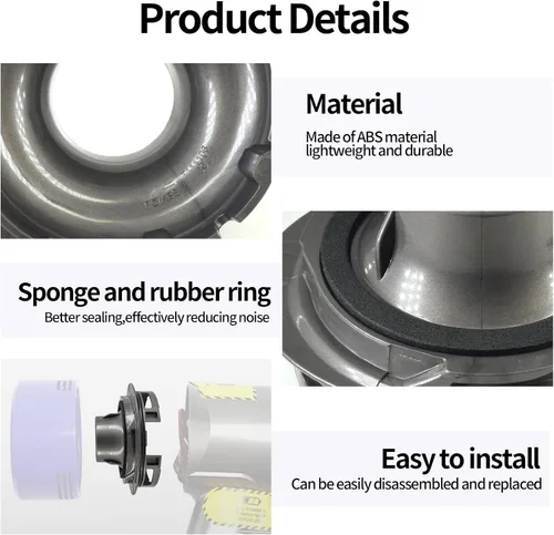 Vista 5 de Cubierta trasera del motor para Dyson V7 V8 Partes de repuesto de la cubierta trasera del motor de la aspiradora Accesorios (1 unidad)