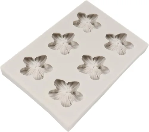 Vista 7 de Molde de Silicona de Flores Moldes de Fondant de Flores de Hibisco para Decoración de Pasteles Decoración para Cupcakes Dulces Chocolate Postres