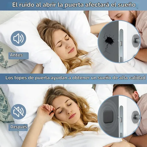 Vista 5 de Topes de Puerta Protector de Pared Amortiguador Protector Pomo de Puerta Parachoques de Manija de Puerta Silenciador Autoadhesivo Almohadilla