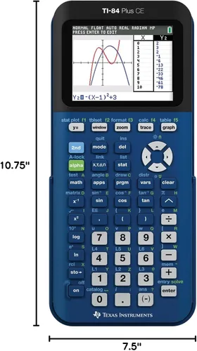Vista 4 de Texas Instruments Calculadora gráfica TI- 84 Plus CE Denim
