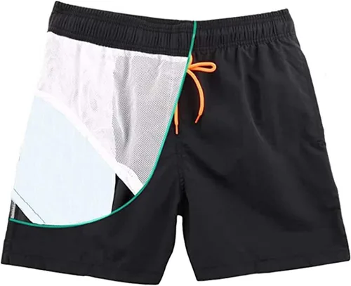 Vista 4 de Mens Swim Trunks Quick Dry Summer Beach Swim Shorts Board Shorts with Pockets
