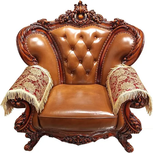 Vista 13 de Juego de 2 fundas de lujo para reposabrazos de sofá, fundas antideslizantes para reposabrazos de silla reclinable, fundas protectoras de cuero