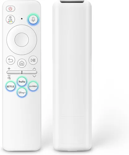 Vista 9 de Paquete de 2 fundas protectoras de control remoto para mando de TV Roku/Funda protectora de silicona - Brilla en la oscuridad (Verde/Azul)