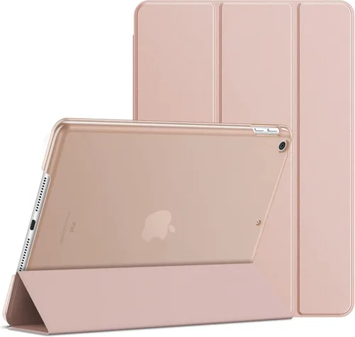Vista 22 de JETech - Funda para iPad (9.7 pulgadas/24.64 cm, modelo 2018/2017, 6ª/5ª generación), funda inteligente con activación/suspención automática (Beige)