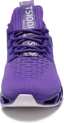 Vista 5 de SKDOIUL Tenis para correr para hombre, tenis de malla transpirable para corredores de senderos