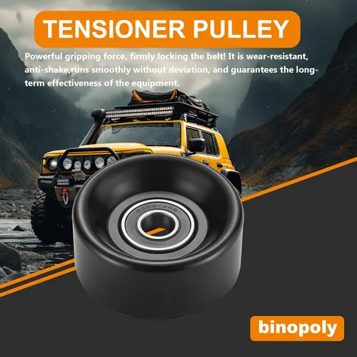 Vista 2 de binopoly 38022 - Polea tensora de correa para Ford Mustang Bronco E Series 1987-2004 Van Excursion Expedition Lobo E450 F450 F550 Lincoln Navigator