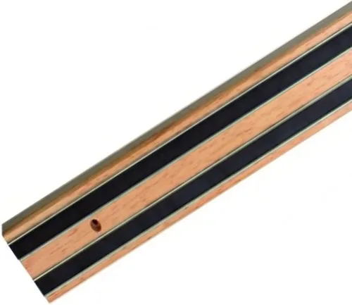 Vista 4 de TrueCraftware -Barra de herramientas magnética de madera de 12 pulgadas con dos tiras magnéticas- Soporte multiusos para cuchillos, tira