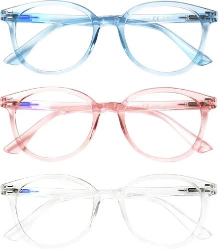 Vista 9 de SIGVAN Lentes de lectura progresivos multienfoque con bloqueo de luz azul, para mujeres y hombres, anteojos para computadora, lectores de bisagra