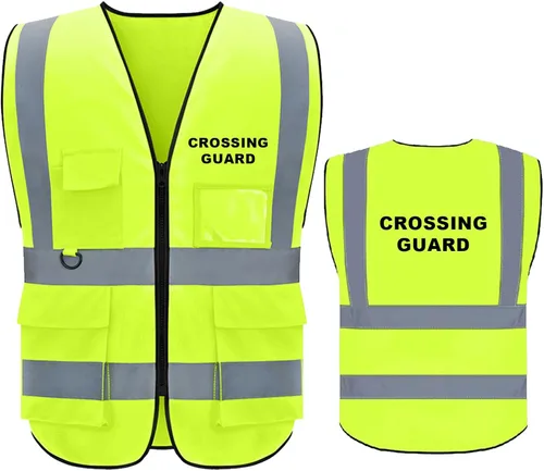 Vista 11 de BeautyWill Security Safety Vest High Visibility Reflective Ansi Class 2 Hi Vis Construction Workwear Safety Apperal