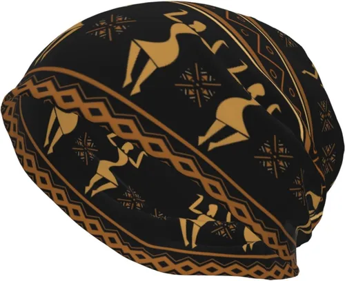 Vista 11 de Gorro africano holgado de invierno, gorro de punto casual para hombres y mujeres