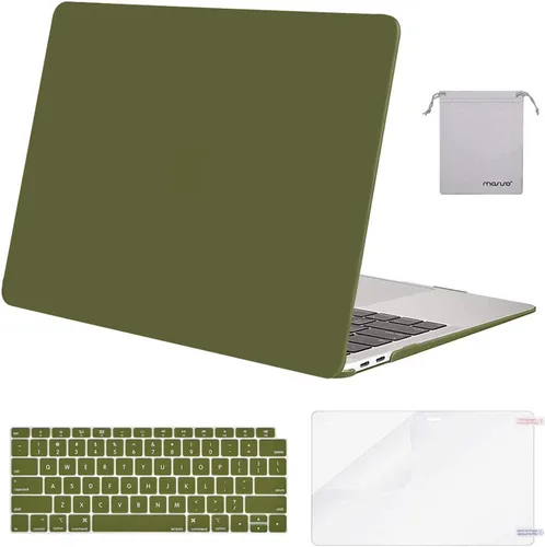 Vista 20 de MOSISO - Funda rígida y de plástico compatible con MacBook Air de 13 pulgadas versión 2022, 2021-2018, A2337 M1 A2179 A1932; con cubierta
