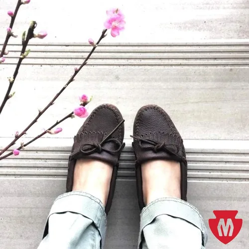 Vista 6 de Minnetonka Mocasín Kilty con flecos Moosehide para mujer