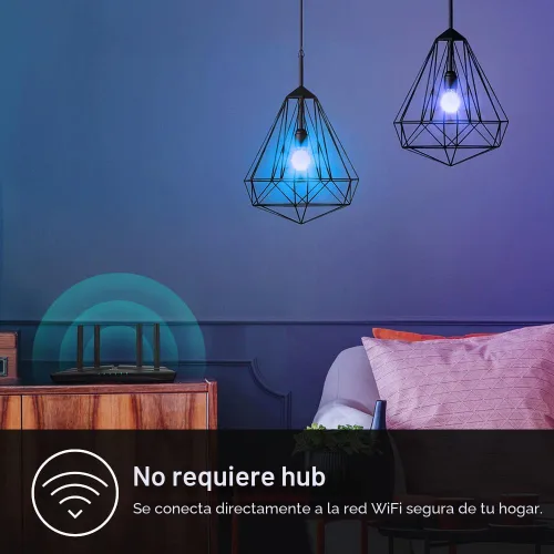 Vista 10 de Nueva bombilla inteligente Kasa Smart, bombilla WiFi inteligente regulable con cambio de color total compatible con Alexa y Google Home, A19, 9 W