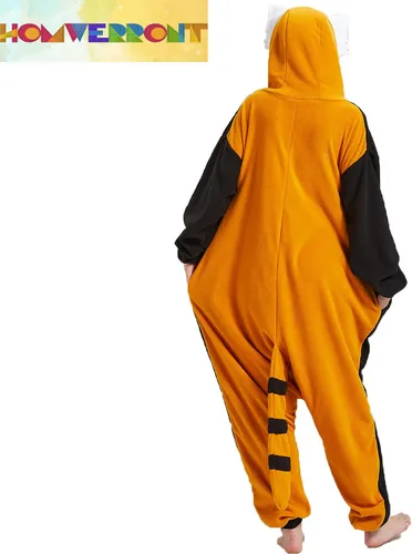 Vista 6 de HOMWERRONT Pijama de lagarto para adultos diseño de dibujos animados Navidad cosplay ropa de dormir para mujeres y hombres